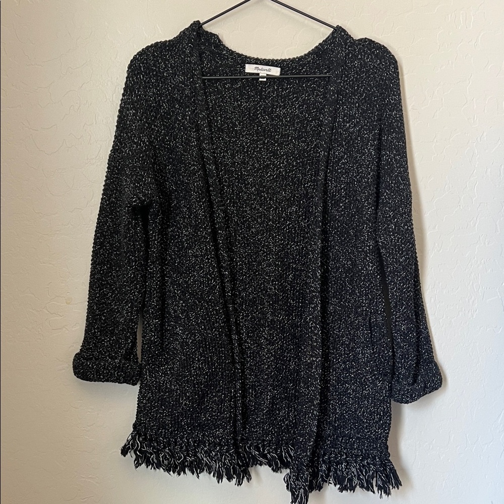 Madewell Cardigan with Fringe Hem